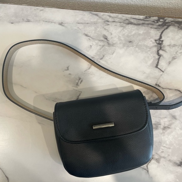 Vince Camuto Black Leather Crossbody  Mini Bag - Picture 3 of 8